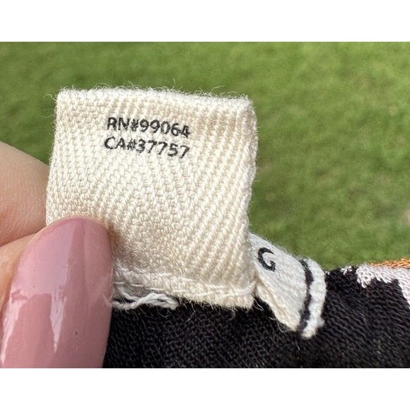 Billabong Dress Womens Large Black Floral Wrap Midi Beach V-Neck Vacation - Picture 3 of 16